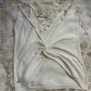 Lululemon Athletica Cream Twist Tank Top
